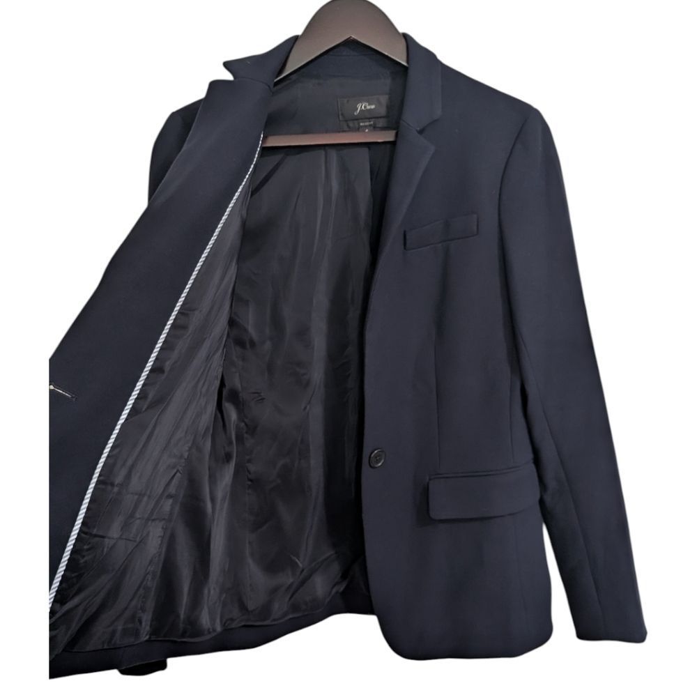 J.Crew Navy Regent Blazer in Bi-Stretch Size 4 K5961 - Picture 4 of 9